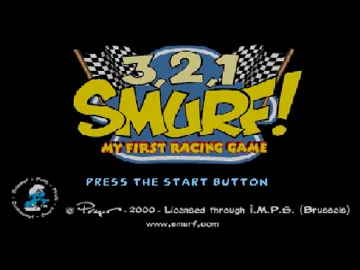 3-2-1 Smurf! My First Racing Game (EU) screen shot title